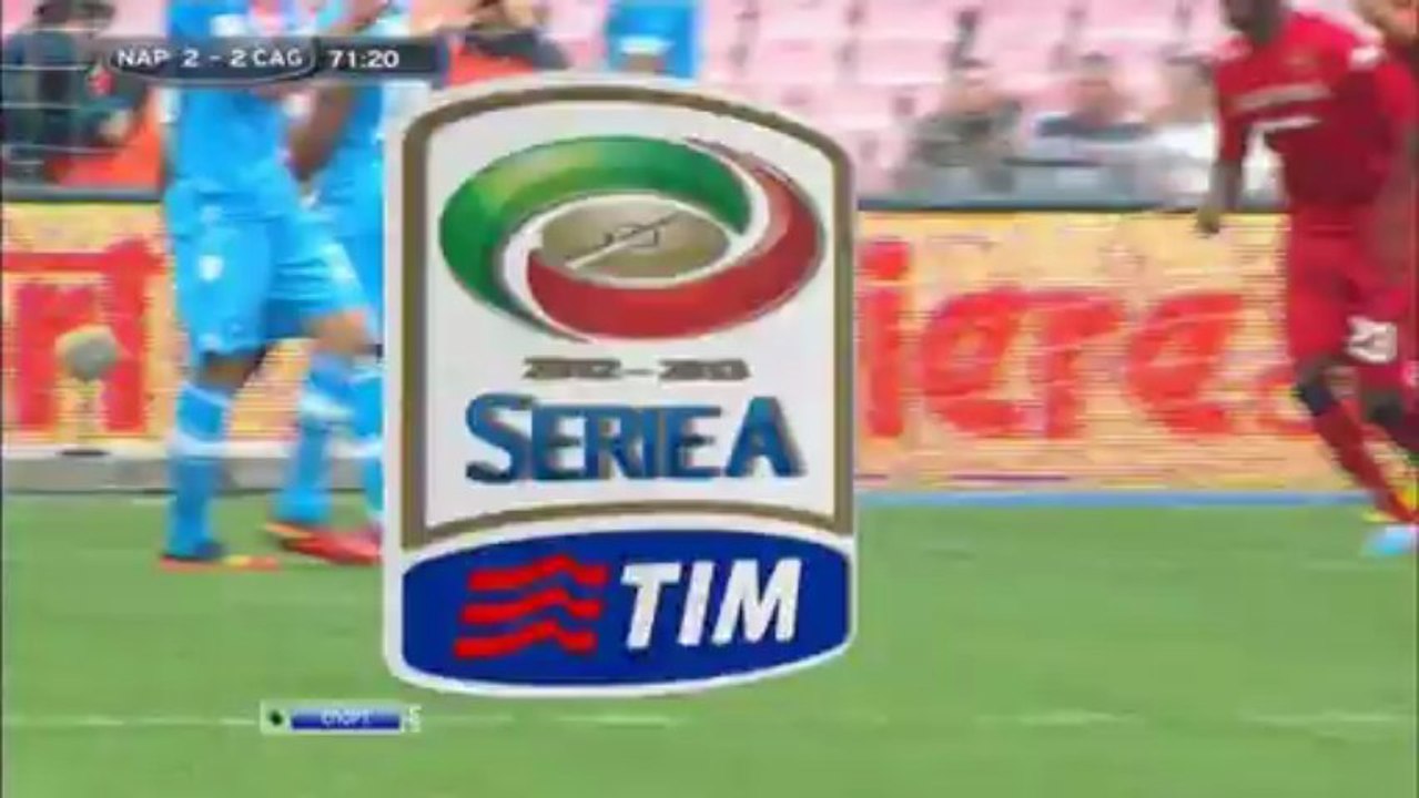 Чемпионат Италии 2012-2013 33 тур Наполи-Кальяри 2 тайм