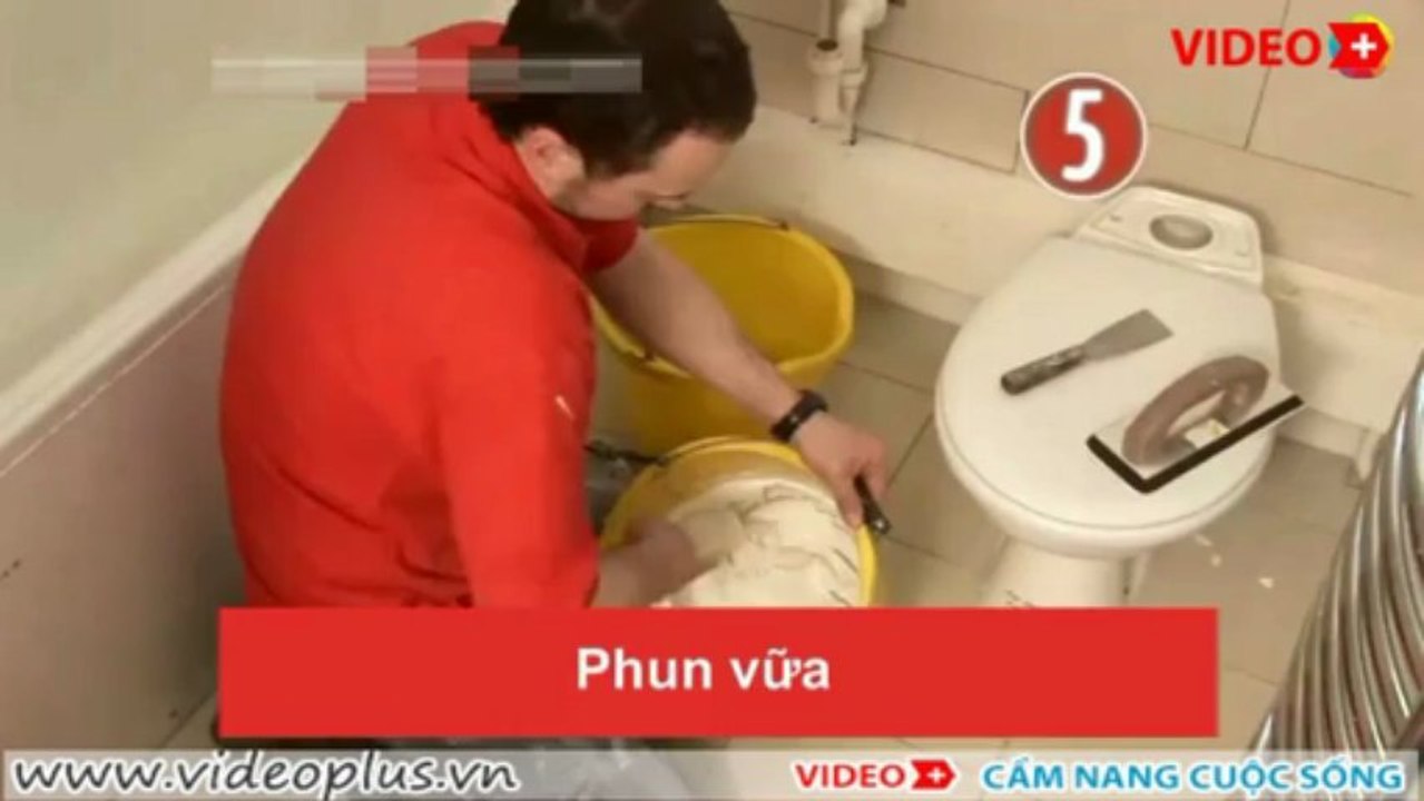 Cách lát gạch ốp tường