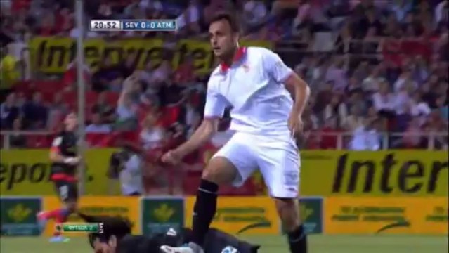 Чемпионат Испании 2012-2013 32 тур Севилья-Атлетико Мадрид 1 тайм