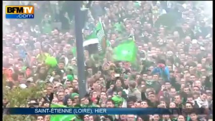 Saint-Etienne: le peuple vert accueille ses héros - 22/04