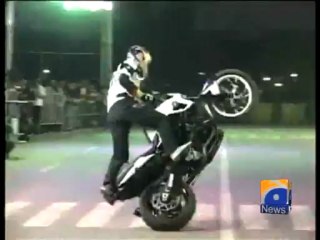 Geo Reports-Motorbike Stunt Riding-22 Apr 2013