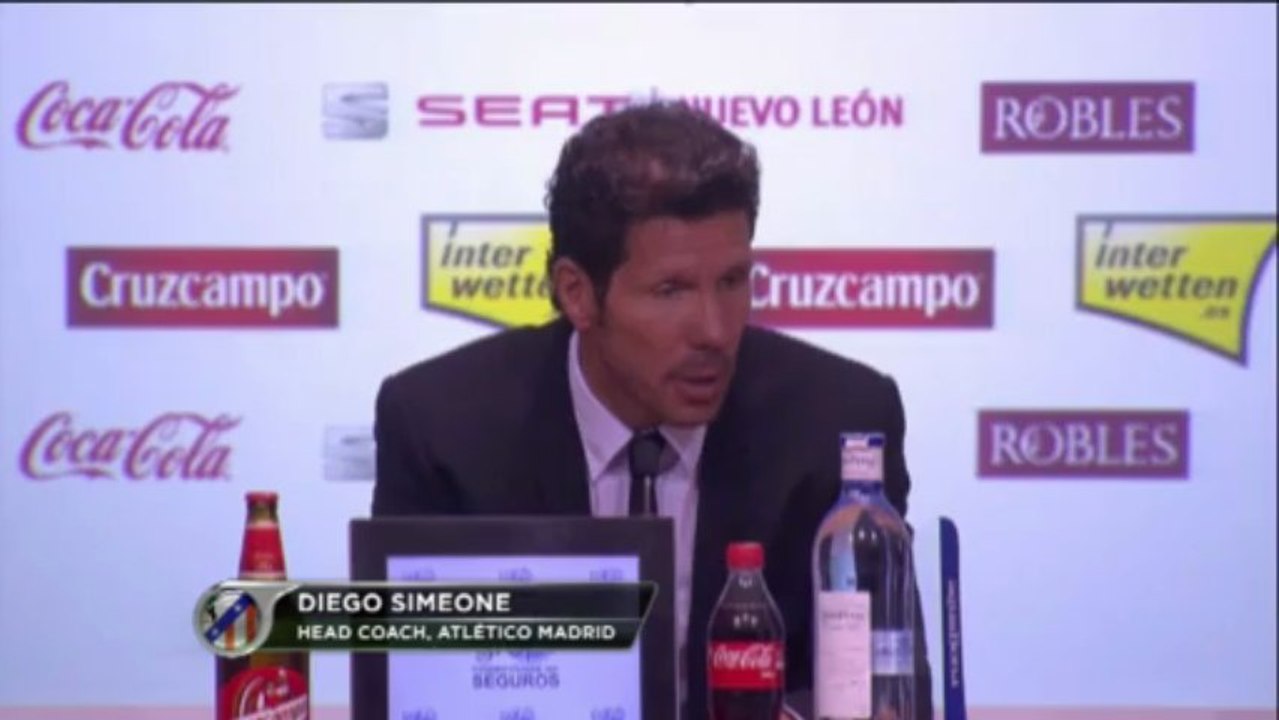 Simeone: "Ottimo gioco di squadra, ma fortunati sul gol"