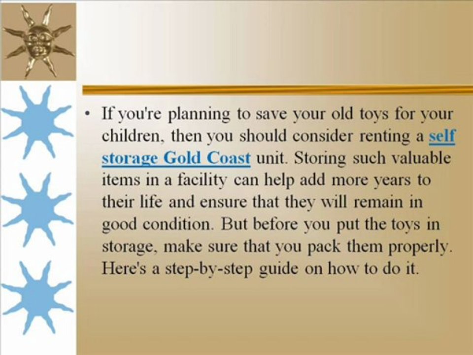 A Step-by-Step Guide to Packing and Storing Toys in Your Self Storage Gold Coast Unit