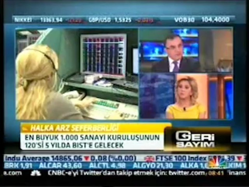 Genel Müdür Yardımcımız Mustafa Kemal YILMAZ'ın konuk olduğu 15 Nisan tarihli CNBC-E canlı yayınından özet görüntüler...