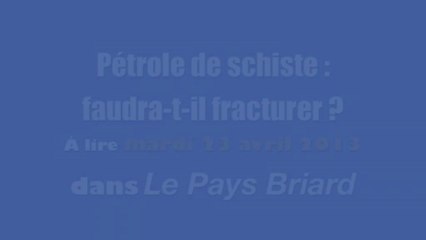 Hydrocarbures de roches mères : audition à l'Assemblée nationale