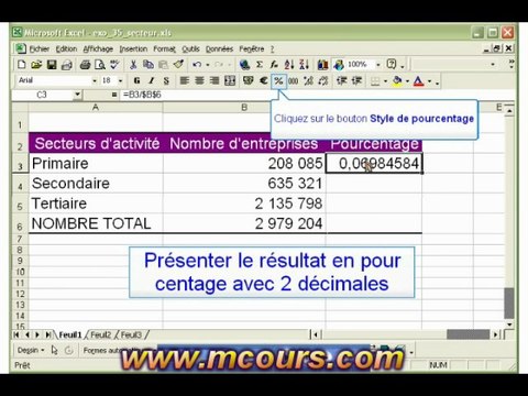 Tutoriel EXCEL 2003: Cours N°26 Utiliser une référence absolue