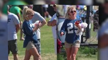 Britney Spears Multitasks at Her Sons' Soccer Match