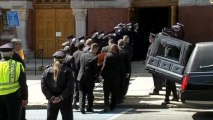 Campbell casket arrives for funeral service