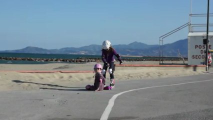 Valentine Juliette en rollers - Avril 2013