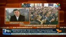 Fondos buitres rechazaron propuesta de Argentina