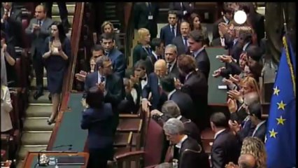 İtalya Cumhurbaşkanı Napolitano yemin ederek göreve...