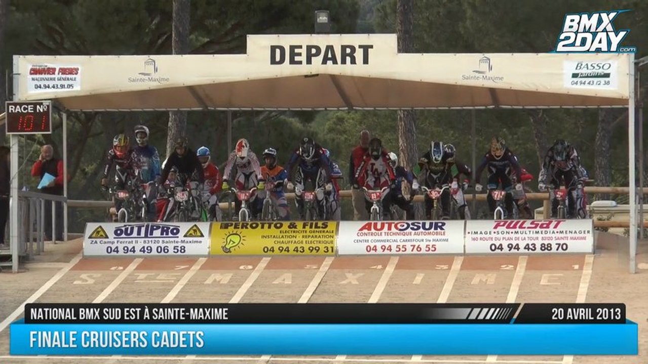 Finale Cruisers Cadets National BMX Sud Est Ste-Maxime 2013