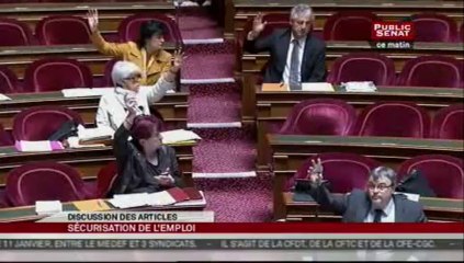 SEANCE, Suite du projet de loi relatif à la sécurisation de l'emploi le matin du 19/04