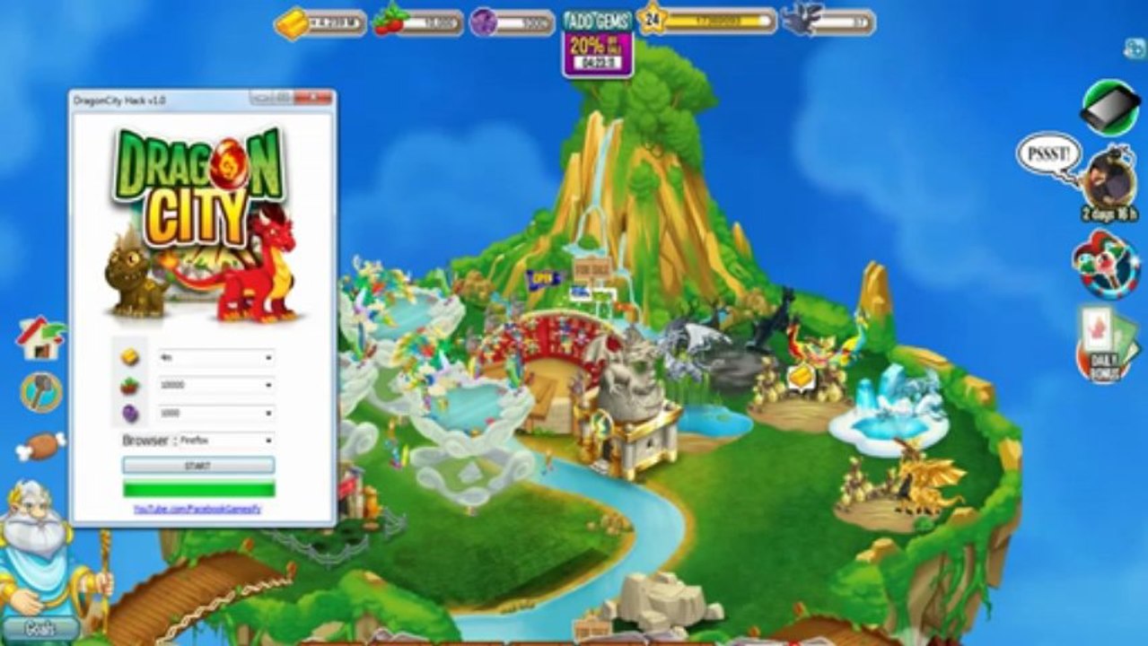 Dragon City Hack v1.0 No survey + MediaFire link