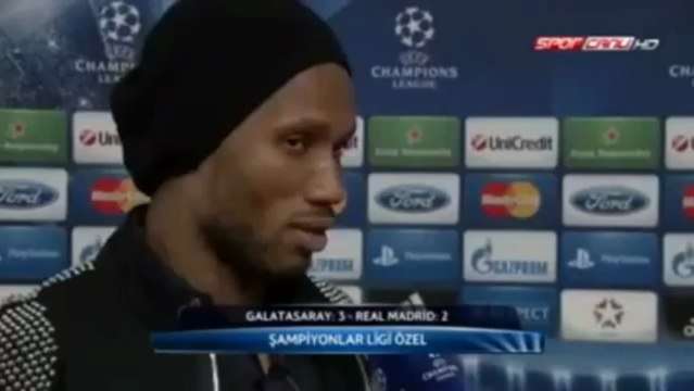 Sampiyonlar Ligi | Galatasaray 3 - 2 Real Madrid Maç sonu Didier Drogba'nın açıklamaları