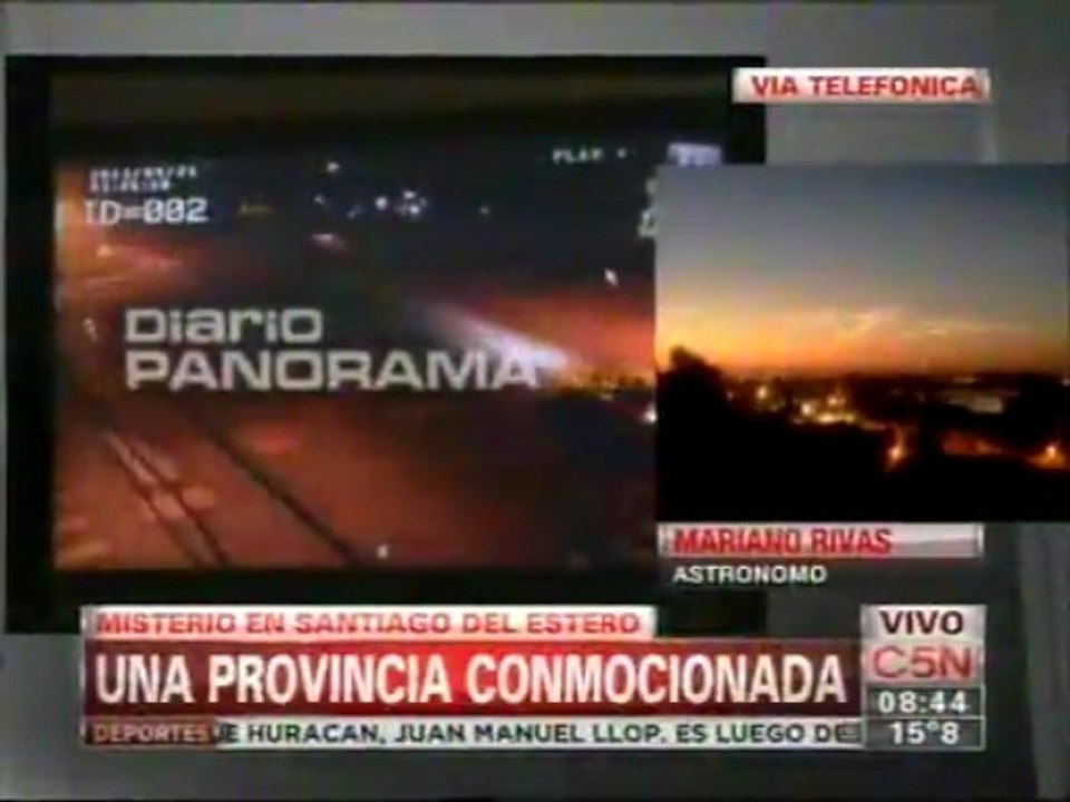 C5N - QUEDA DE METEORITO ASSUSTA SANTIAGO DEL ESTERO NA ARGENTINA