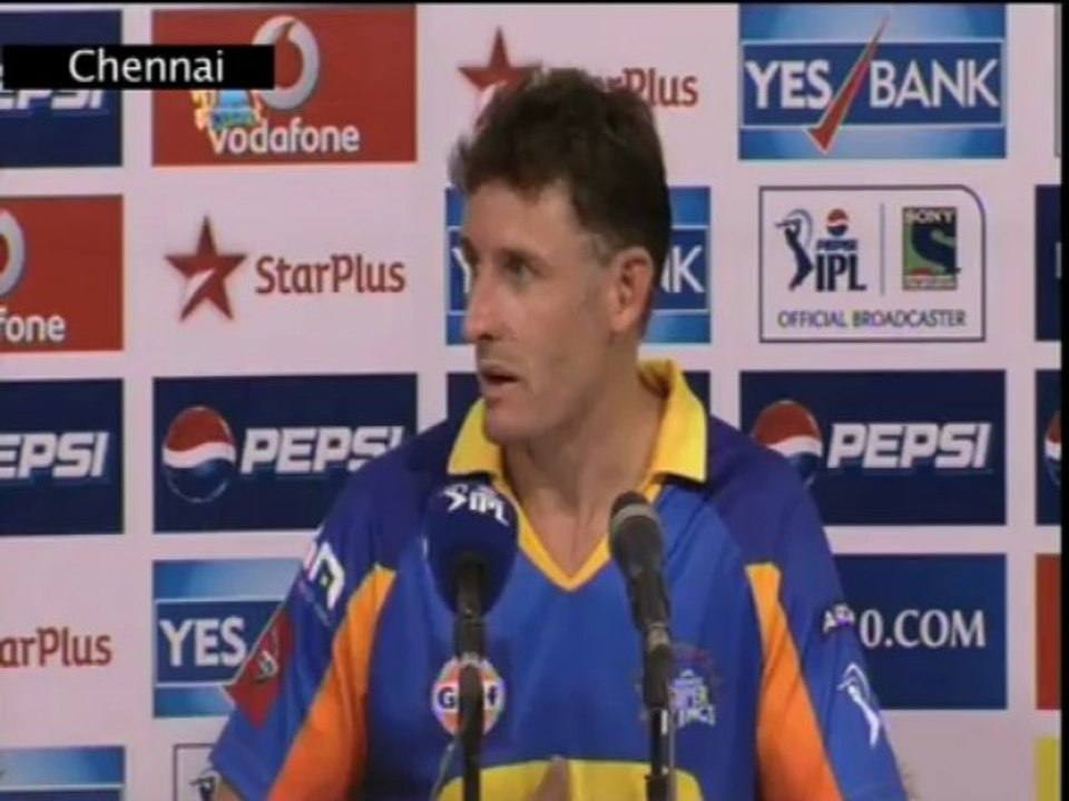 Chennai Super kings post match press conference22042013