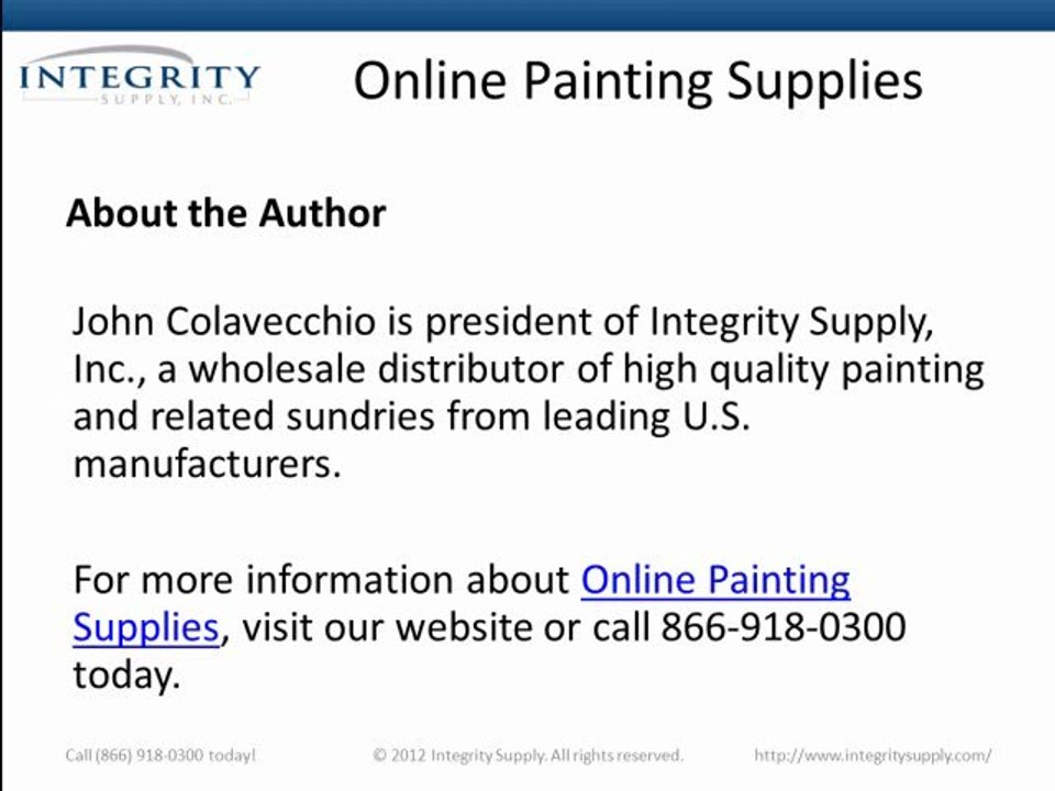 Integrity Supply - Online Painting Supplies - The Three Methods to Apply House Paint