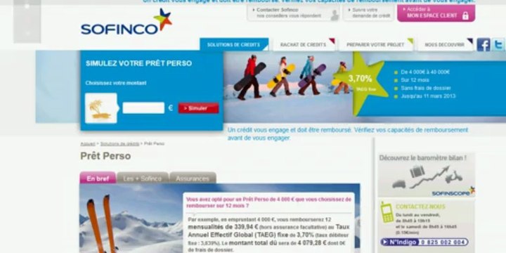 sofinco organisme de prêt personnel et crédit