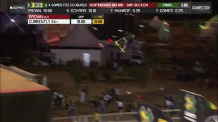 Jake Brown fait un ollie 720 en skateboard