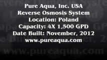 Pure Aqua| Commercial Brackish Reverse Osmosis Systems Poland 4 x 1,500 GPD