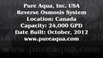 Pure Aqua| Commercial Reverse Osmosis Machine Canada 24,000 GPD