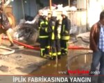Gaziantep'te iplik fabrikasında yangın çıktı