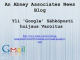 An Abney Associates News Blog: Yli 'Google' Sähköposti huijaus Varoitus - bravesites