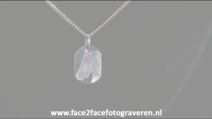 Gegraveerde foto hanger