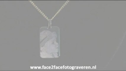 Gouden foto hanger rechthoek