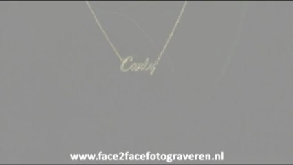 Gouden naam ketting (Carly)
