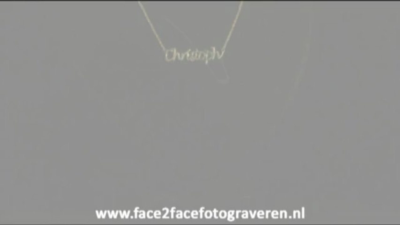 Gouden naam ketting (Christophe)