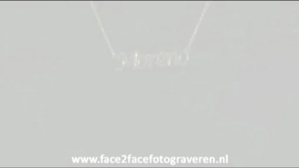 Gouden naam ketting (Moreno)