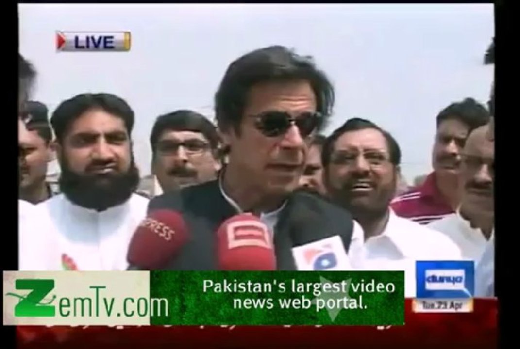 Imran Khan media talk at Renala Khourd - 23rd April 2013