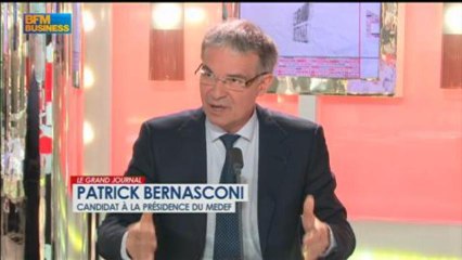 Patrick Bernasconi, candidat à la présidence du Medef dans Le Grand Journal - 22 avril 2/4