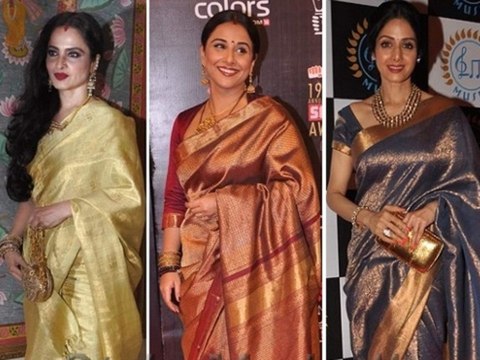 Saree Fashion Vidya Balan Rekha And Sridevi The Best
