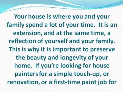 THE BEST PAINTERS IN TOWN