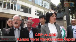 KARASU CHP ve ADD YÖNETİCİLERİ TEPKİLİ