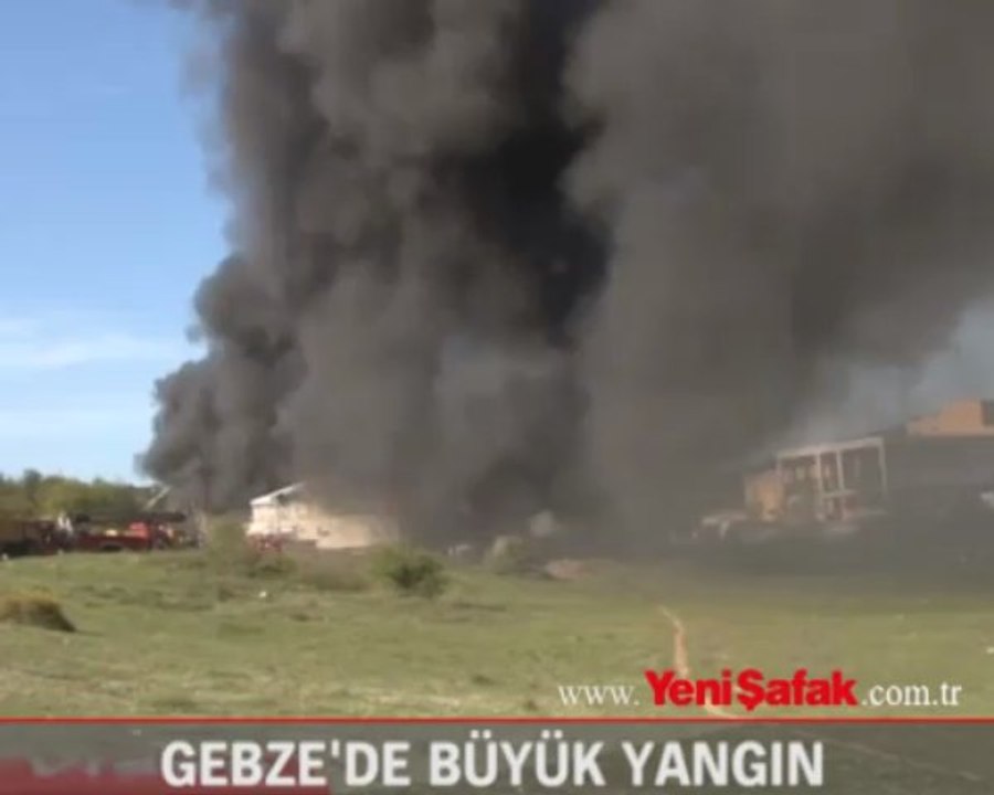 Gebze'de büyük yangın