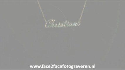 Gouden naam ketting (Christiano)