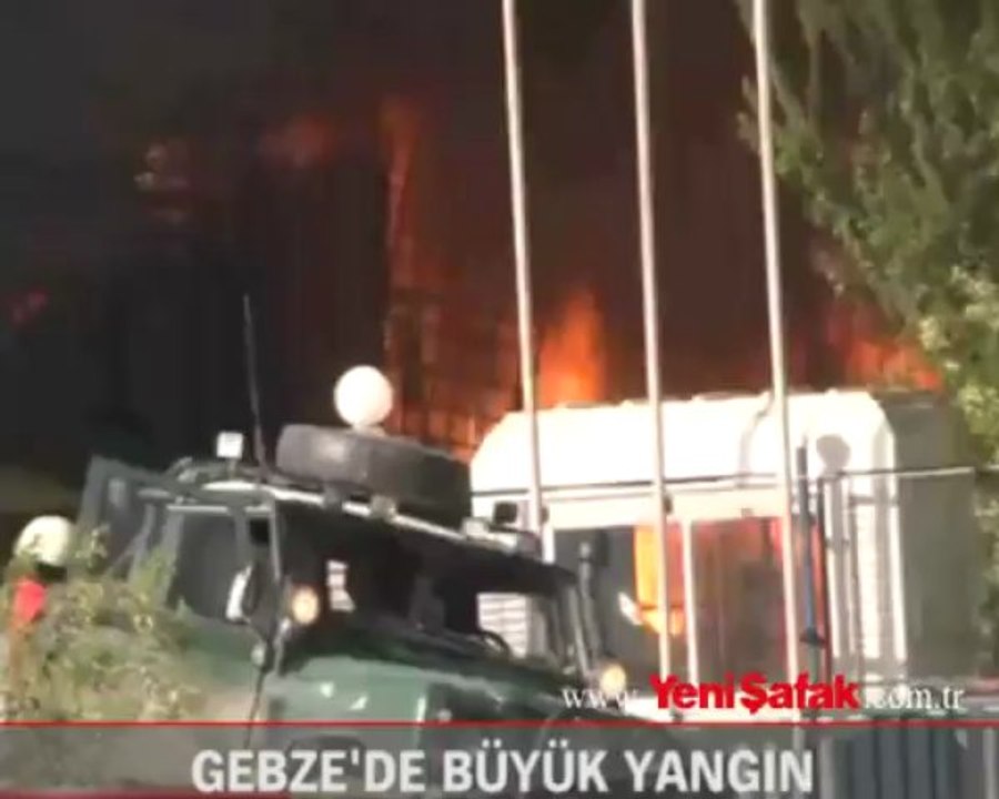 Gebze'de büyük yangın