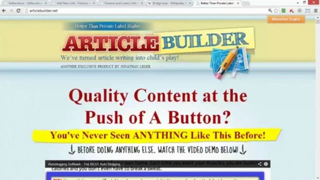 Article Builder $100 Discount + How to make an empire of niche sites with Article Builder