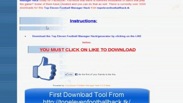 Top Eleven Football Manager Hack - Unlimited Tokens, Cash and Fans [ APRIL - 2013 ]