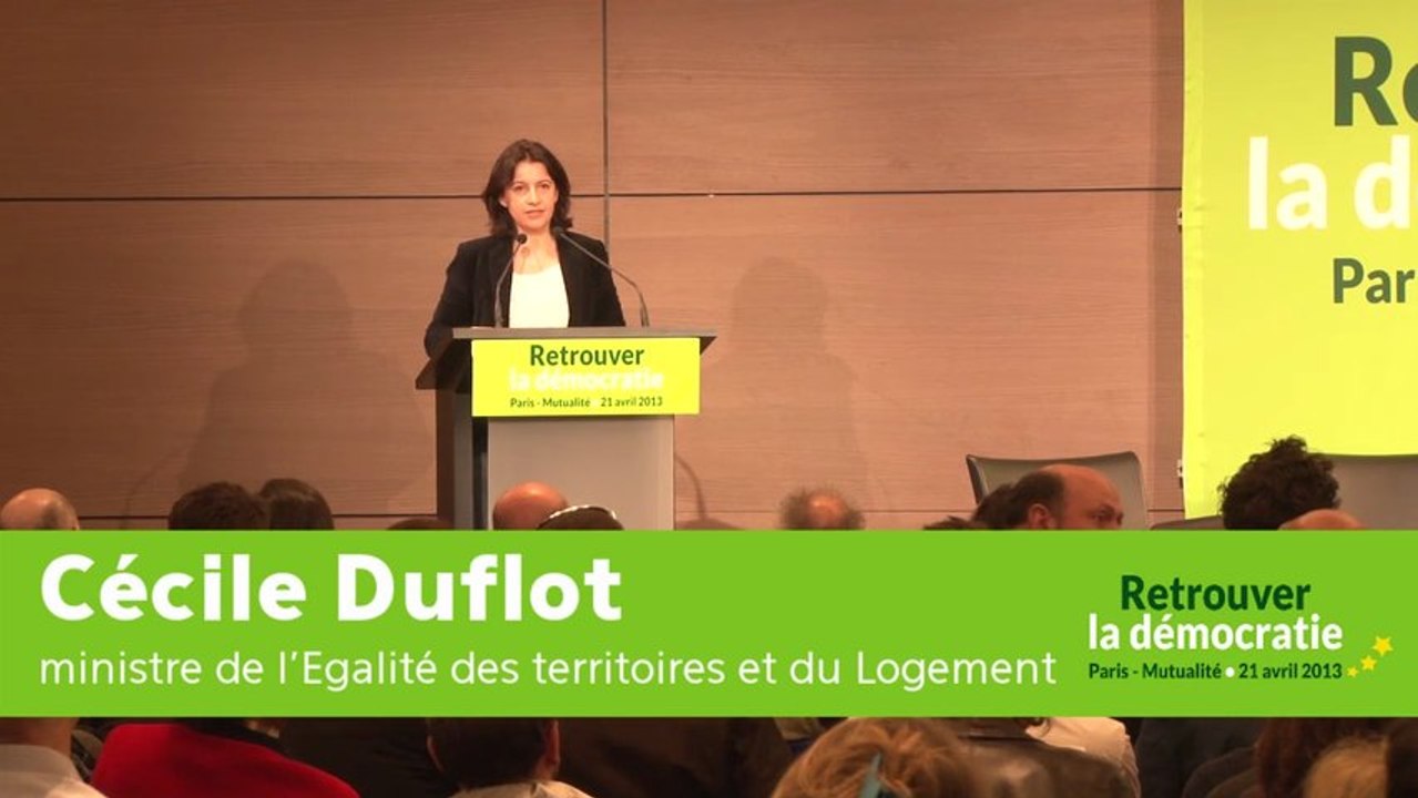 [Retrouver la démocratie] Cecile Duflot