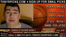 Indiana Pacers versus Atlanta Hawks Pick Prediction NBA Playoffs Game 2 Lines Odds Preview 4-24-2013