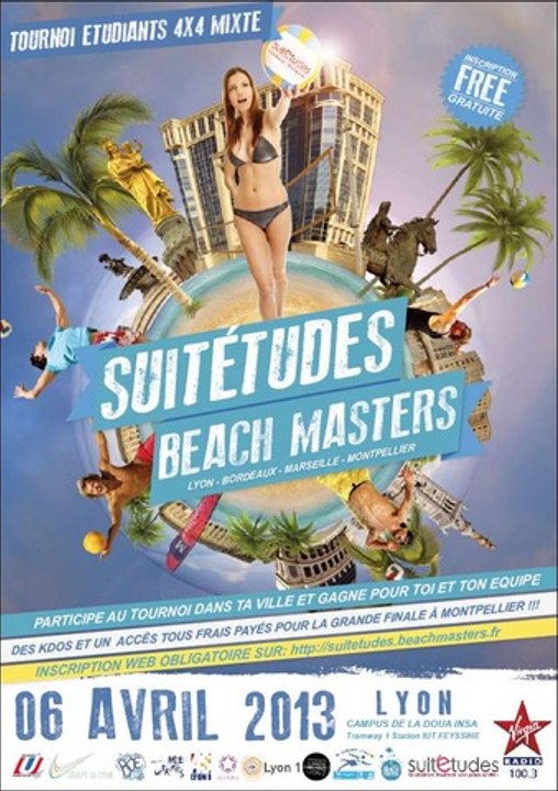 Suitétude Beach Masters Tour 4x4 étudiant Tournoi