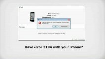 How to Fix Error 3194 iTunes [IOS] (2013 update)