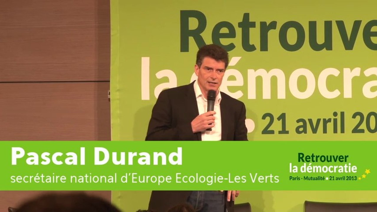 [Retrouver la démocratie] Pascal Durand