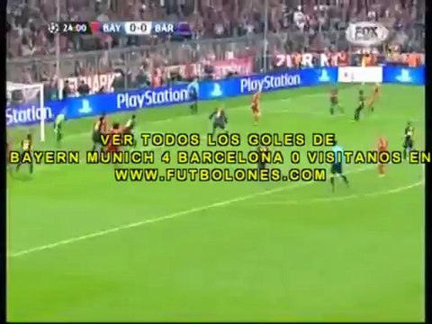 Bayern Munich 4-0 FC Barcelona Goles |23/4/2013 Champions League HD |All Goals Full Highlights