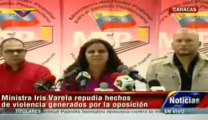 Min. Varela: desde el argot penitenciario, Capriles es un líder negativo